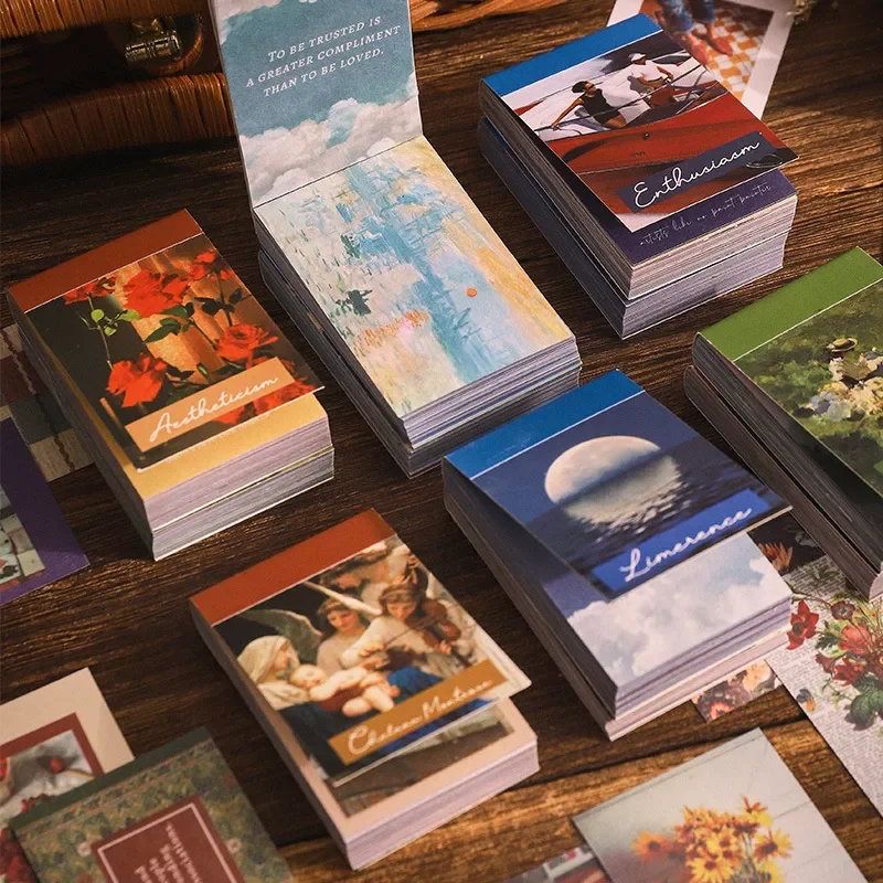 

Washi Material Background Scrapbook Handbook Techo Beautiful Natural Scenery Washi Stickers 4*6cm Different Patterns Book