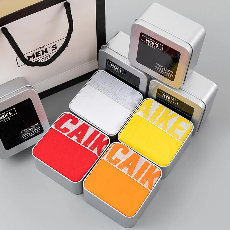 Men's Panties Set Men Underwear Men's Shorts Man Underpants Cotton Ropa Interior Hombre Calzoncillos Breathable Elastic Boxer