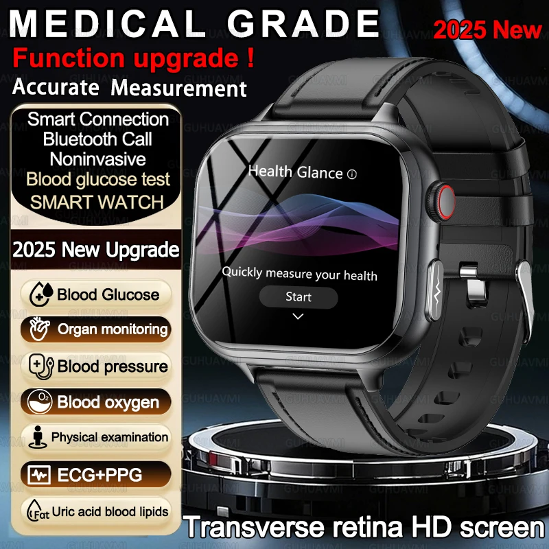 GUHUAVMI 2025 Умные часы для мужчин с функцией ЭКГ