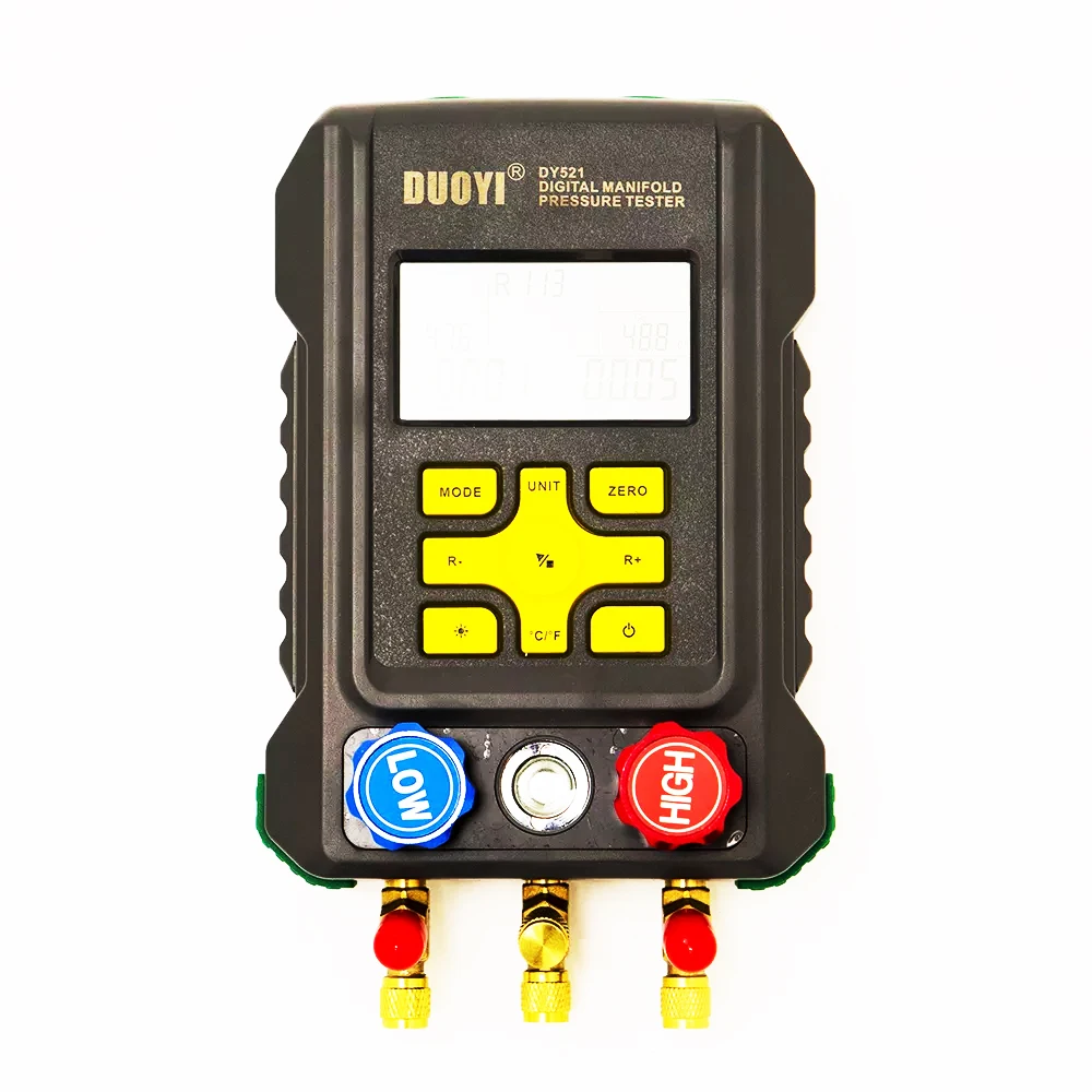 DY521A Профессия elle Verteiler messgerhio Set Digital Refrige Ration Klimaanlage Tester HVAC Vakuum Druck leckage тестер