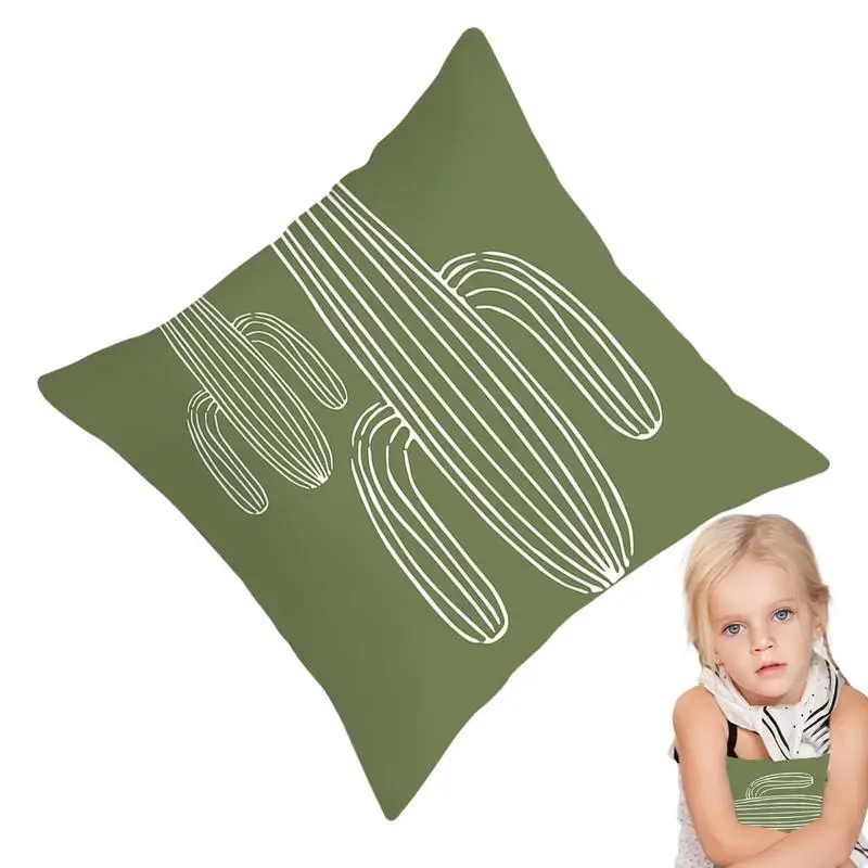 

Green Throw Pillowcase Cover Simple Green Spring Farmhouse Pillowcase For Sofa 2 Pcs Cushion Pillowcase Spring Farmhouse Outdoor