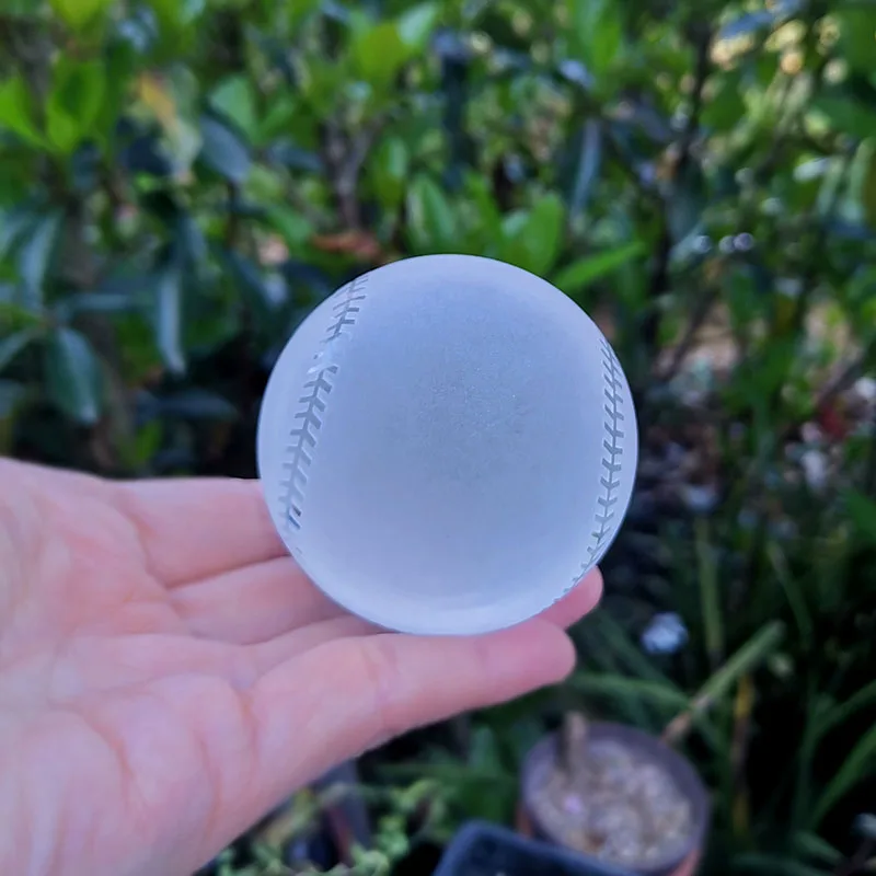 Хрустальный спортивный шар статуэтка стеклянная сфера футбол бейсбол теннис