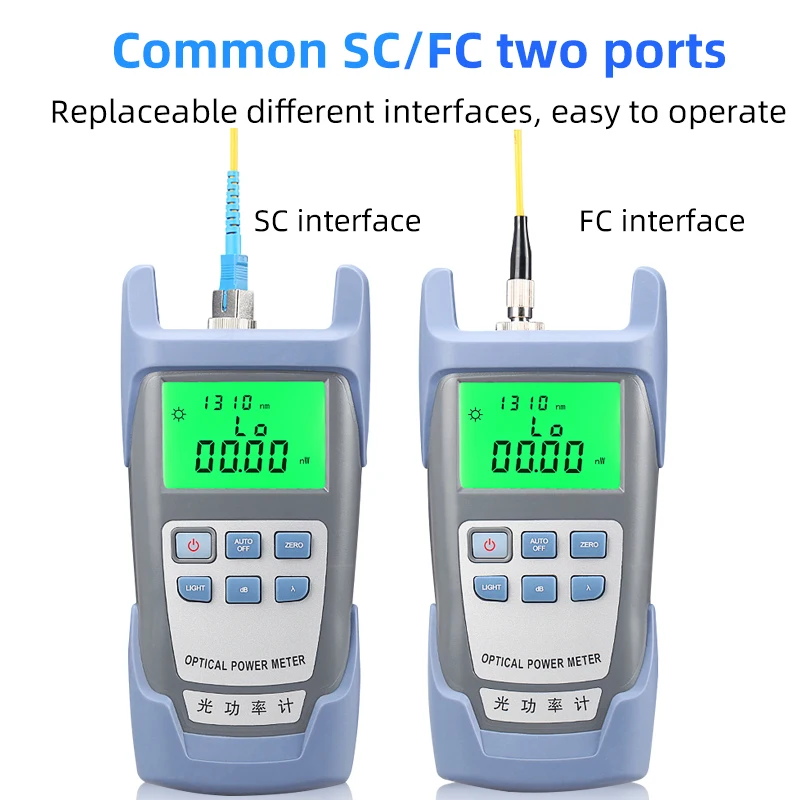 Burboro Handheld Fiber Optical PON Power Meter FTTX Visual Fault Locator Network Cable Test optical fiber tester 10mw 30mw VFL