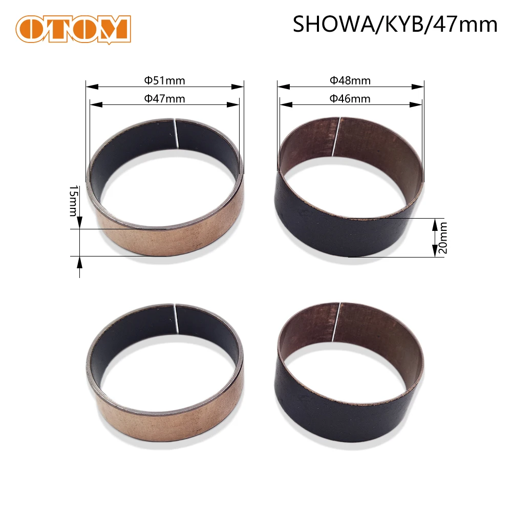 

Втулки передней вилки мотоцикла, наружные направляющие, вверх вниз пара для HONDA KTM KAWASAKI SUZUKI YAMAHA FASTACE KAYO T6 K6 BOSUER