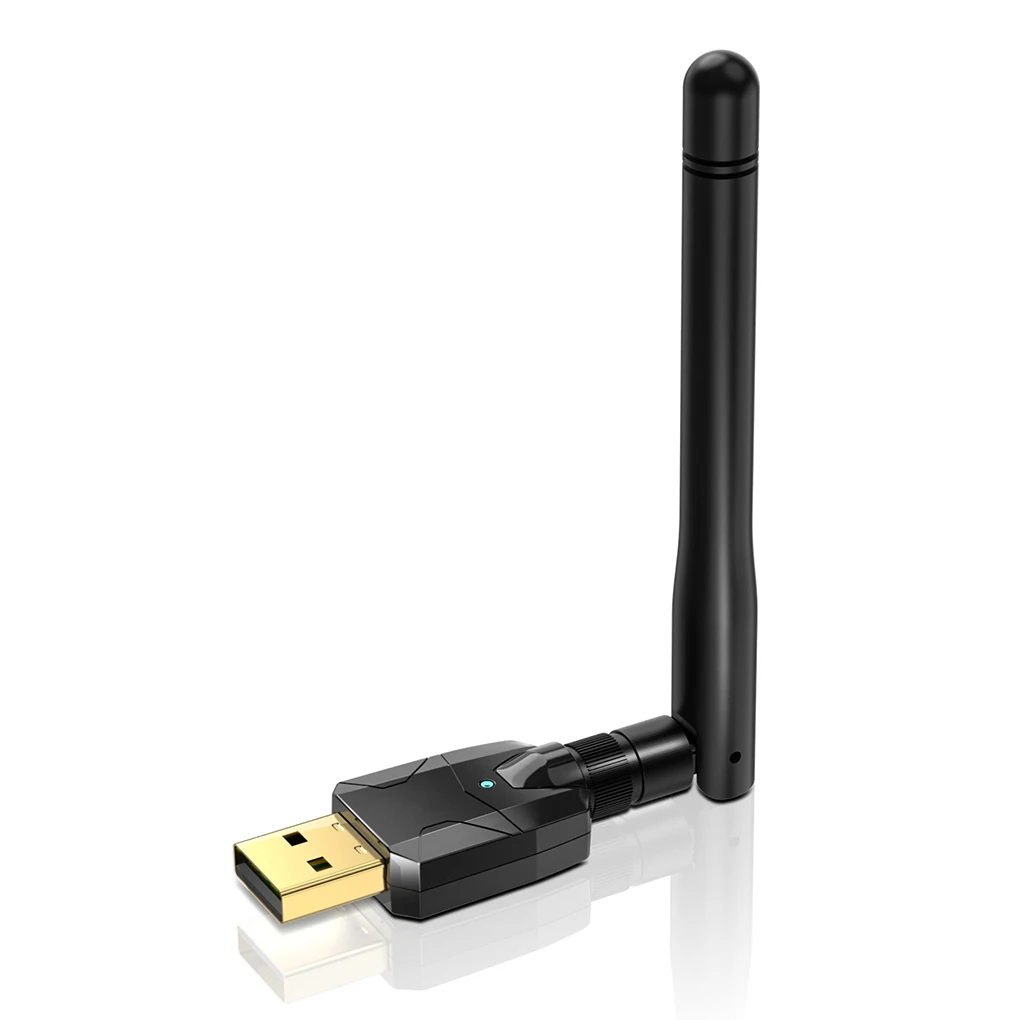 

2-in-1 Wireless Receiver Transmitter External Antenna Headphone Portable Bluetooth-compatible 5.1 Adapter Desktop PC Accessories