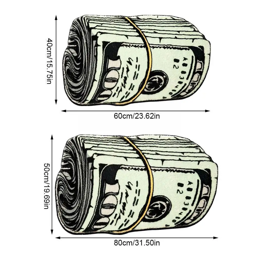 Креативный долларовый ковер уютные мягкие коврики для спальни прикроватный
