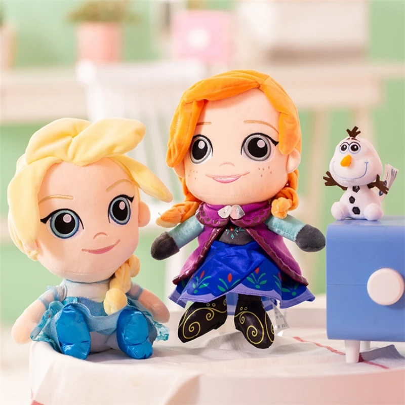 

30CM genuine disney Frozen Anna Elsa Dolls Snow Queen Princess Elsa Doll Toys Stuffed Plush Kids Toys Birthday Christmas Gift