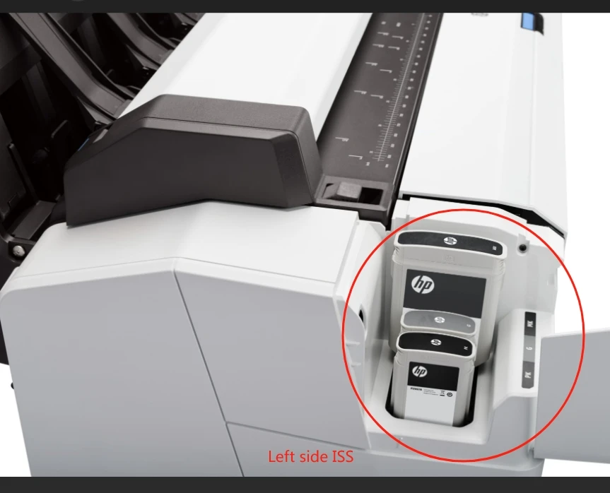 ISS 6KD23-67023 Станция подачи чернил для H-P Designjet T1600 T2600 XL3600 SSV Side # Детали плоттера