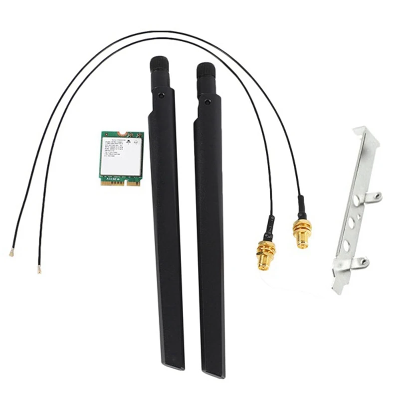 

1730Mbps for Intel Dual Band Wireless AC 9560 Desktop Kit Bluetooth 5.0 802.11Ac M.2 CNVI 9560NGW Wifi Card with Antenna