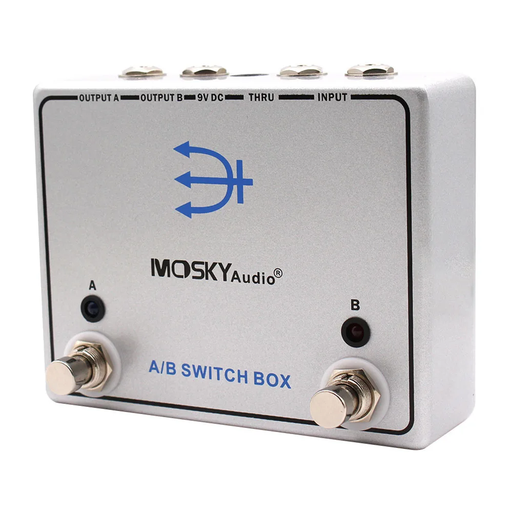 MOSKYAUDIO Гитарная бас-педаль A/B SWITCH Effect Channel Box Переключатель педали сигнала для двух
