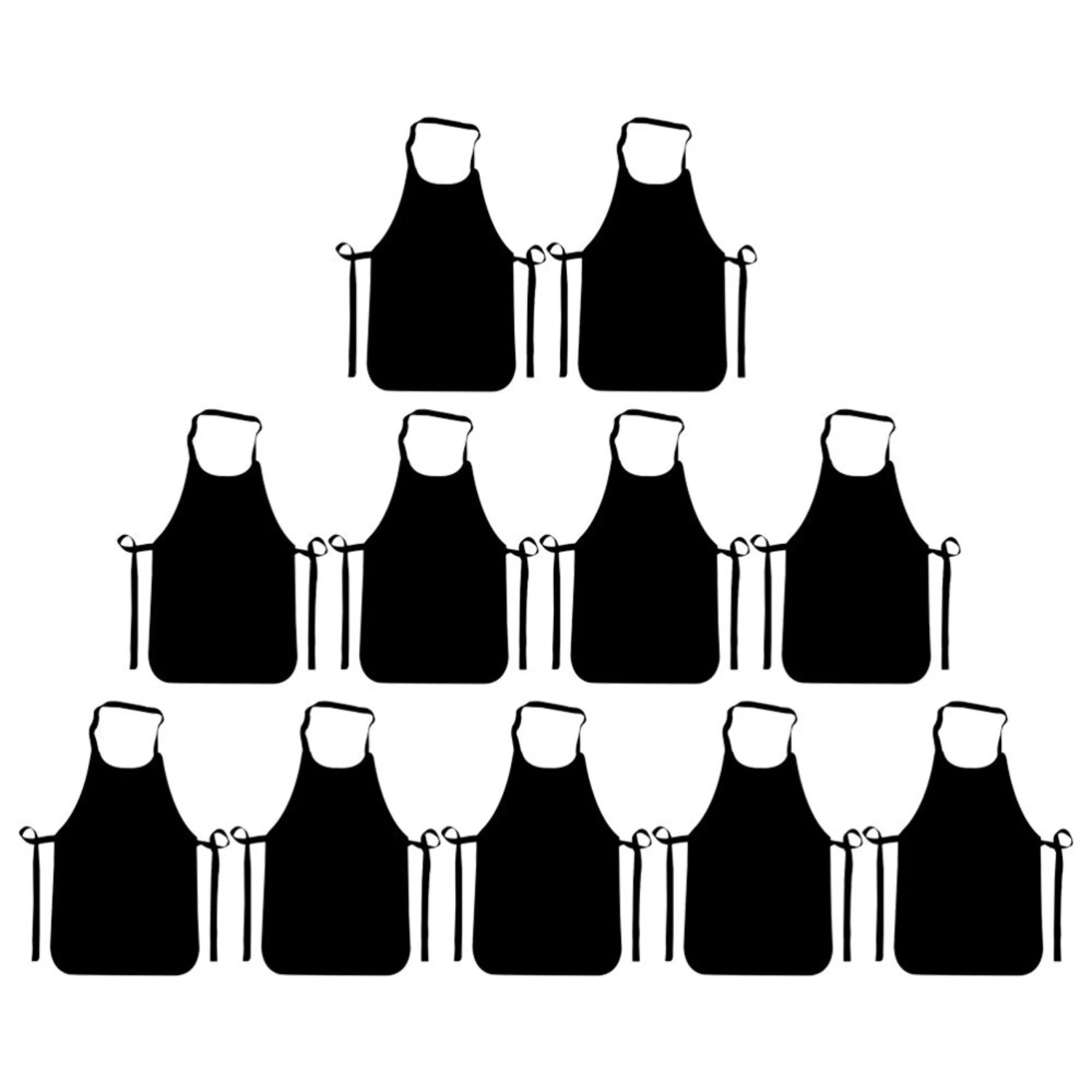 Одноразовые маслостойкие фартуки унисекс для приготовления пищи и рисования