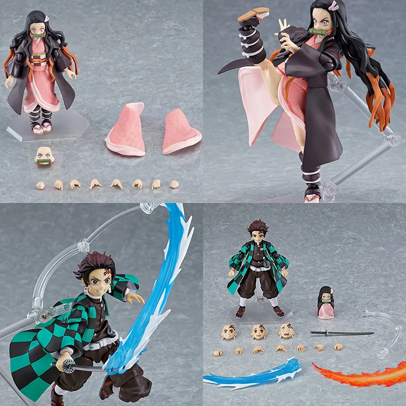 

Demon Slayer Figure Kimetsu no Yaiba Figma 498-DX Kamado Tanjiro 508-DX Kamado Nezuko Action Figure Collectable Model Toy Gift