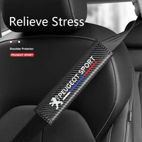 12pcs car seat belt pads safety belt shoulder breathable cover for peugeot 308 307 206 207 3008 406 407 408 508 4008 5008 107