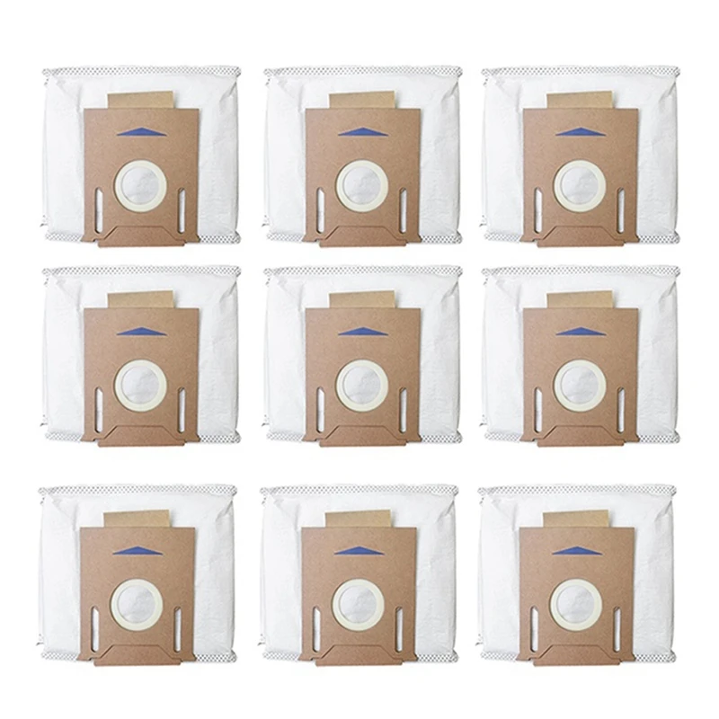 

9 Pack Vacuum Dust Bags For Ecovacs DEEBOT OZMO T8 AIVI T8 Max T8 Series T9 Series N8 Pro Plus N8 Pro Robot Vacuum Part