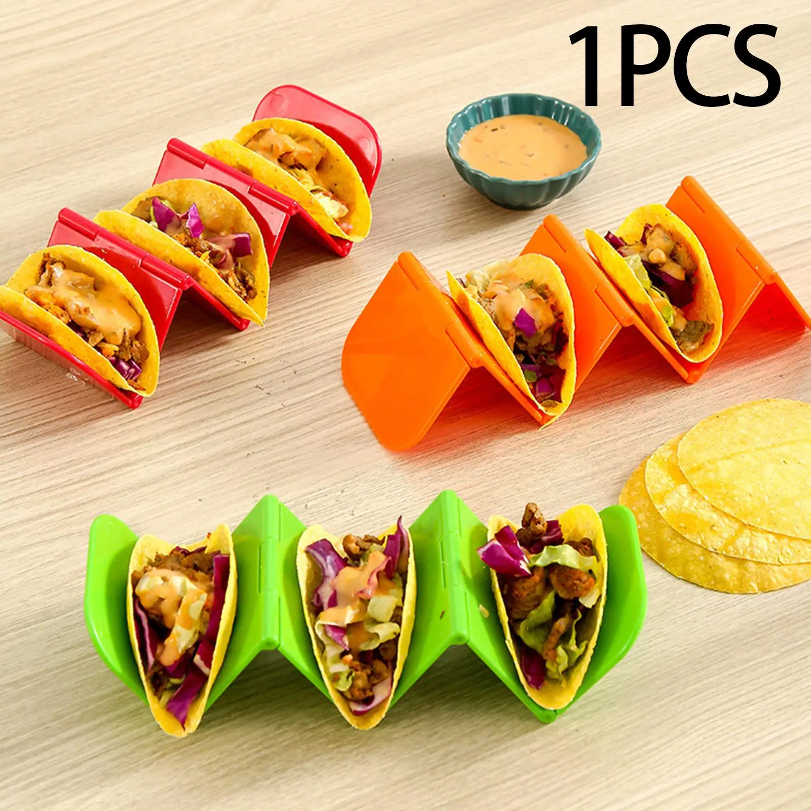 

Подставка для Taco, поднос, держатель для Taco Shell, рулонная стойка вмещает до 3 Tacos Burritos, держатель для тарелки Taco, держатель для Taco Shell