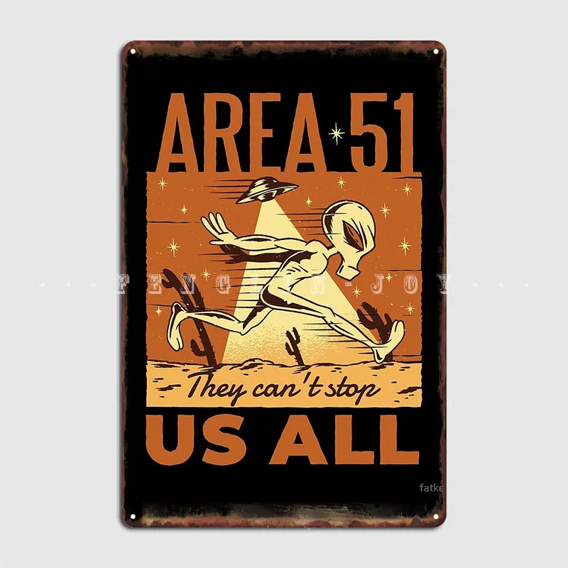 

Area 51 Metal Sign Plaques Customize Pub Garage Club Tin Sign Posters