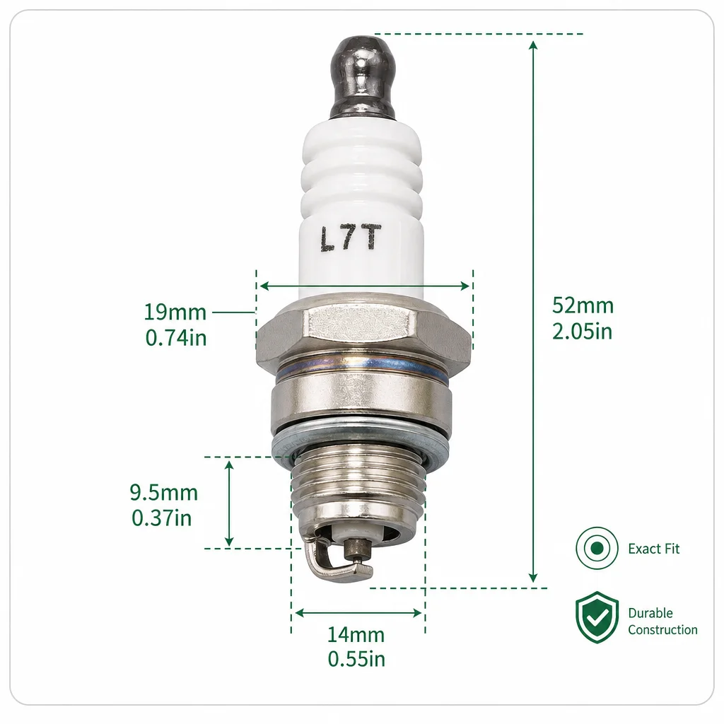 2 шт. сменные свечи зажигания L8RTC, совместимые с NGK BPMR8Y BPM8Y Champion RCJ6Y Kawasaki 920702115, запчасти и инструменты для малогабаритных двигателей (art.: 3920dae96069c) - 3920dae96069c