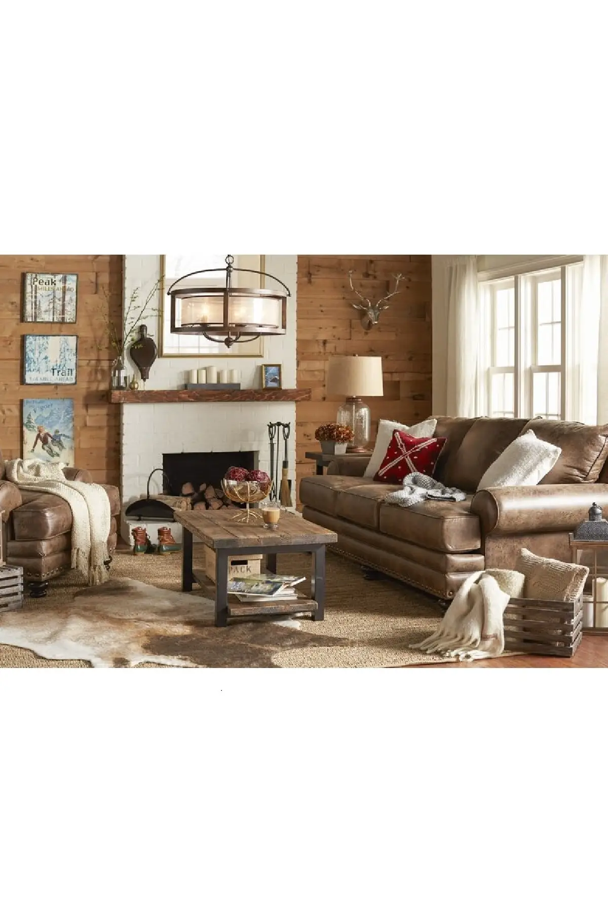 

Modern Wood Solid Wood Natural Medium Iron Frame Design coffee table coffee tables table basse furniture living room table