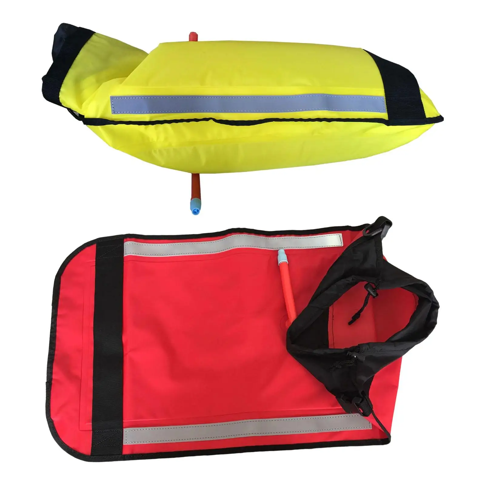 

Kayak Paddle Float Bag Quick Release Inflatable Paddle Float Dual Air Chambers Floating Bag for Small Boats Canoe Rubber Boat