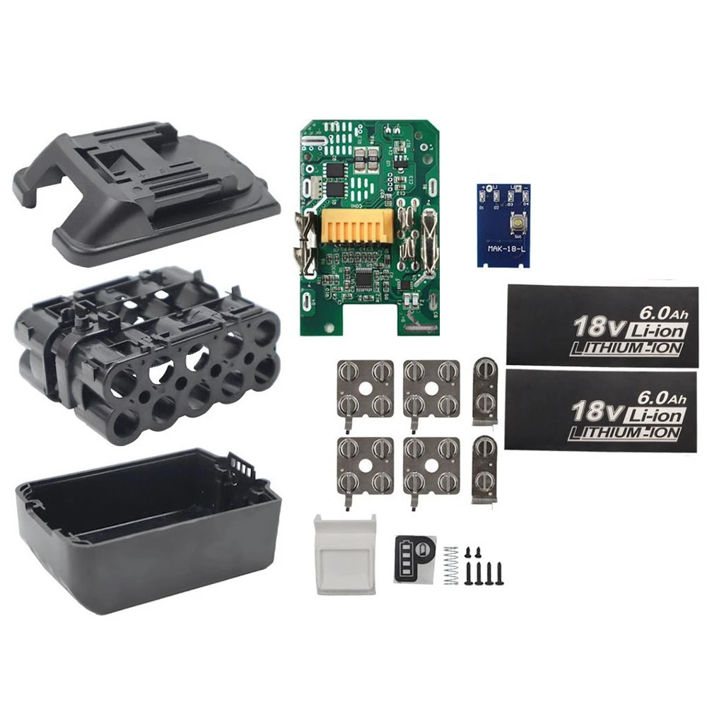 

Plastic Case and Protection Detection Protection Board PCB for 18V 10X18650 Battery BL1840 BL1850 BL1830
