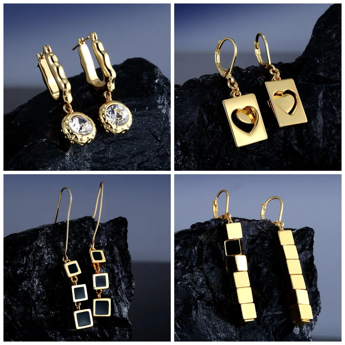 

Модные квадратные фирменные серьги в форме сердца с креативным дизайном, подарки для праздника, бесплатная доставка