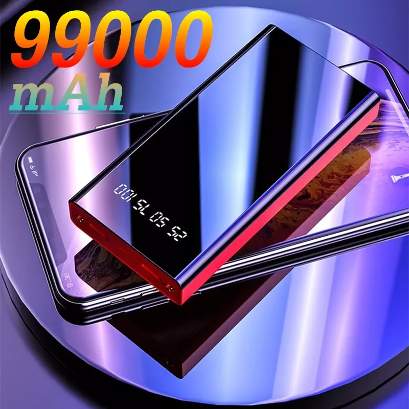 

2023New Power Bank 99000 mAh Portable Fast Charging Power Bank Mobile Phone External Battery Charger Mobile Power Bank For Xiaom