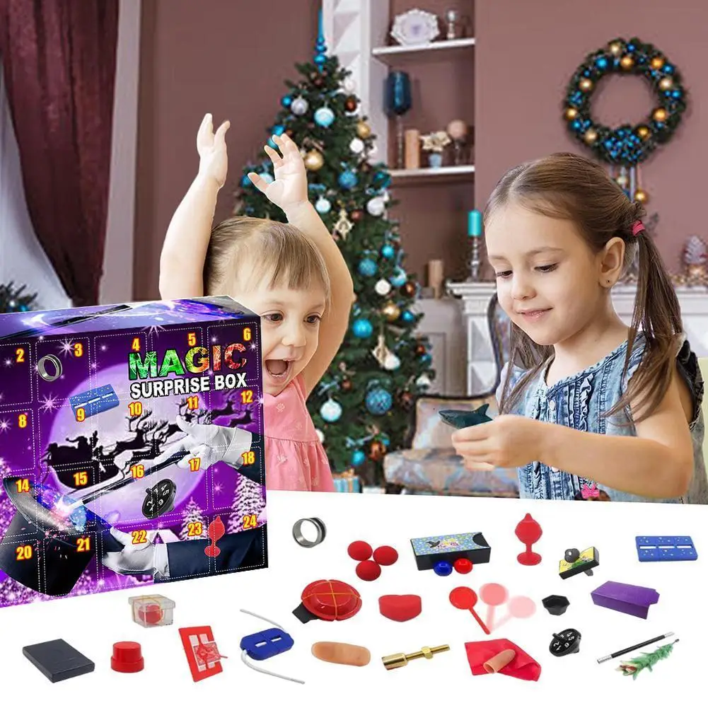 

24 Day Christmas Advent Calendar Magic Blind Box Decompression Calendar Toys Christmas New Countdown Year Gift Surprise Box I0s0