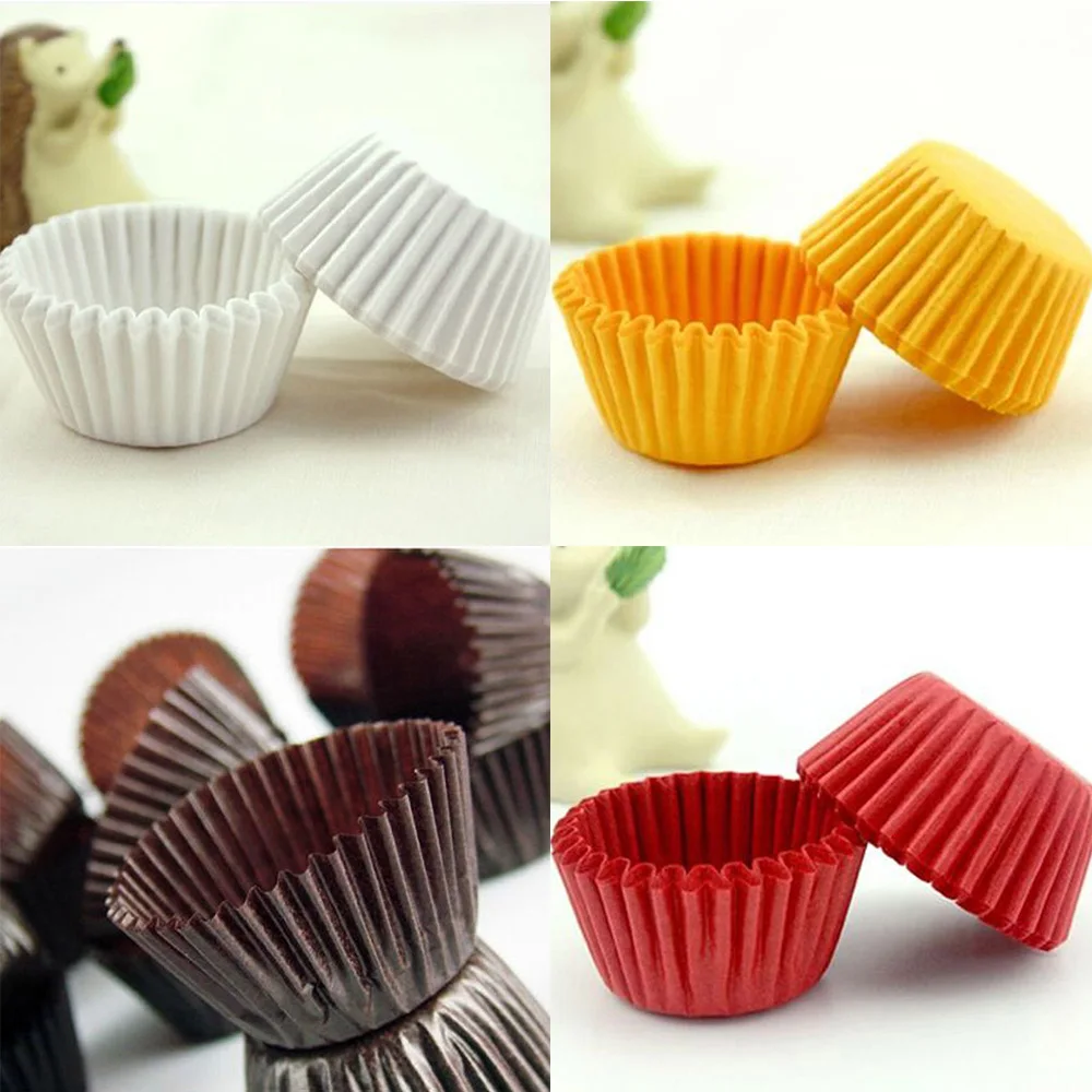 

1000pcs Mini Cake Paper Cups Colorful Chocolate Paper Liners Muffin Cupcake Holder Disposable Baking Dessert Cup Pastry Tools