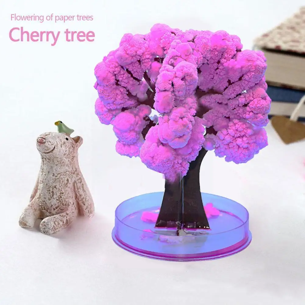 

Children's Paper Tree Blossom Magic Visual Magic Artificial Science Natural Growth Crystallization Tree Toys T0z3