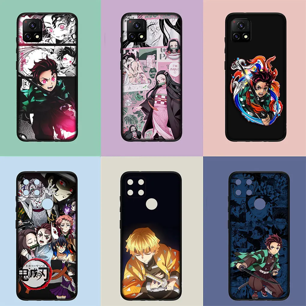 Чехол для телефона Kamado Tanjirou Nezuko рассекающий демонов чехол Xiaomi Redmi Note 12 11 10 9 Pro 9S 10S
