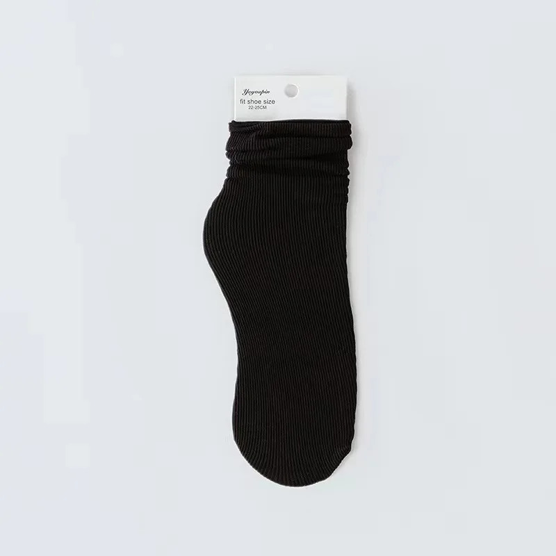 Spring and Summer Japanese Velvet Pile Socks Korean Version Medium Tube Ins Long Women's Socks Children's Solid Color Tidal Ice