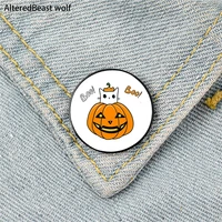 boo pumpkin cat pin custom cute brooches shirt lapel teacher tote bag backpacks badge cartoon gift brooches pins for women