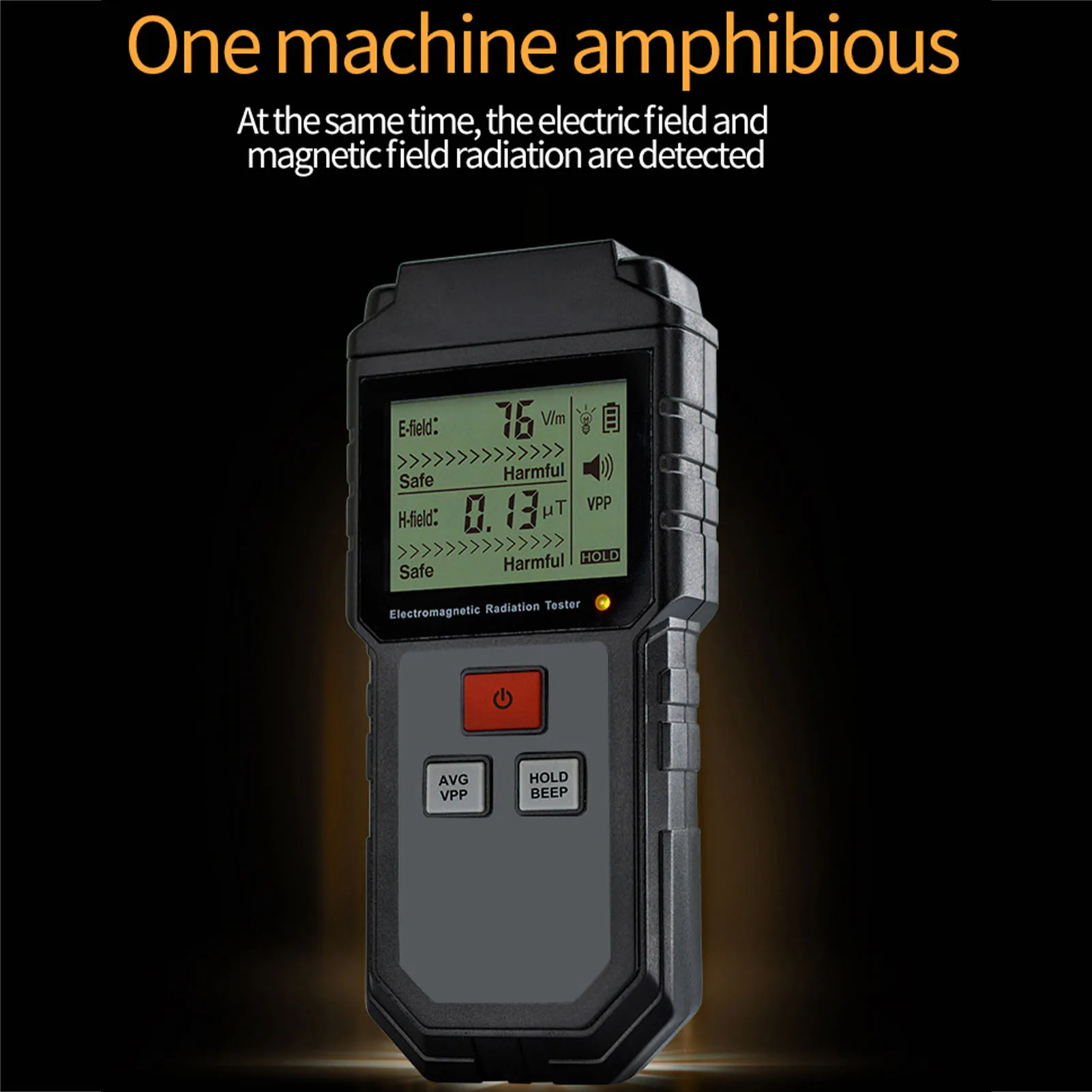 

Electromagnetic Radiation Detector EMF Meter Radiation Detector Hand-Held Electric Field Tester With LCD Backlight Auto