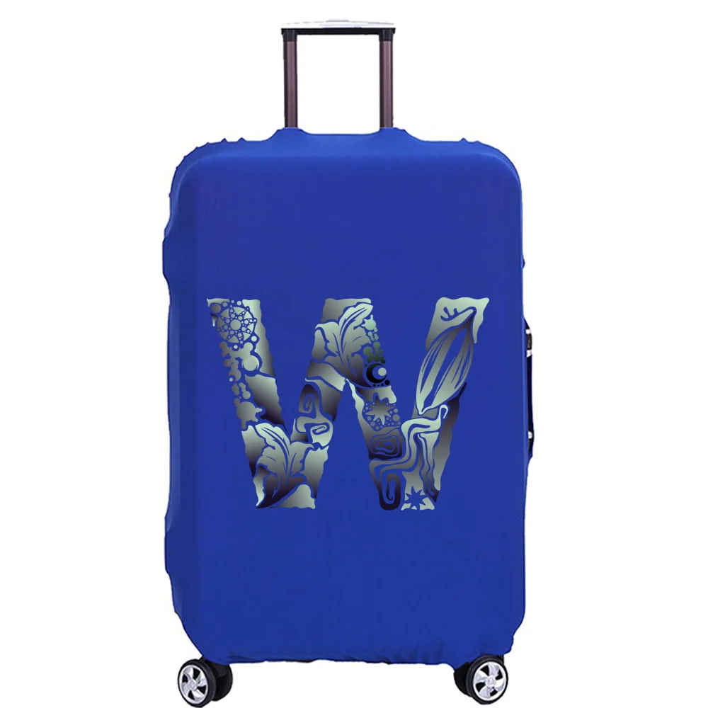 Travel Luggage Elastic Protectives Cover Dust-proof Thicken Trolley Covers for 18-32 Inch Suitcase Cases Engrave Image Pattern