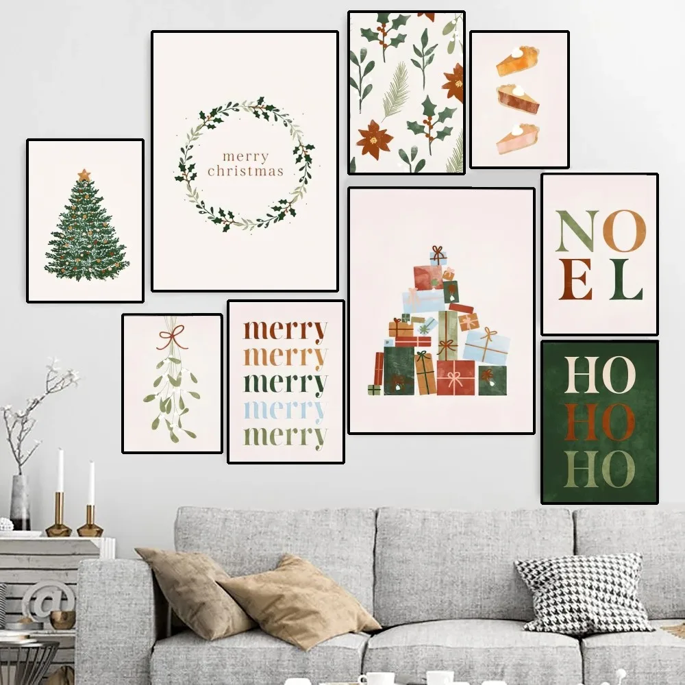 

Christmas Decor Tree Garland Poster Canvas HD Print Personalized Wall Art Custom Painting