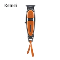 kemei rechargeable hair clipper professional salon electric hair trimmer for men t shaped blade barber cutting machine 100 240v