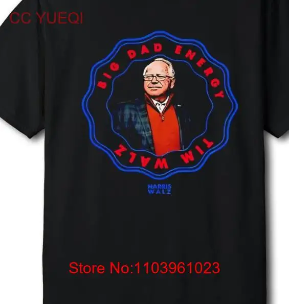 Футболка tim walz подарок для футболки веера односторонняя новая хлопковая футболка