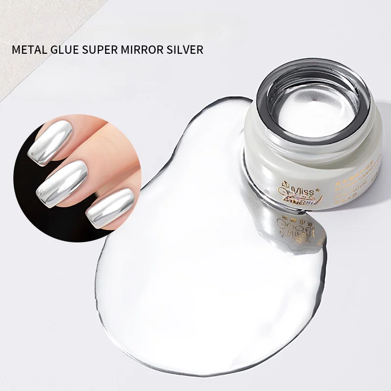 

8ml Superbright Metallic Painting Gel Polish Soak Off Gel Nail Polish Flower Drawing Gold Silver Mirror Glitter UV Gel