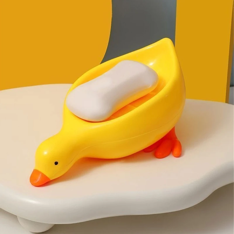 Обновление аксессуаров для ванной комнаты Утка хранения мыла со сливами уборки