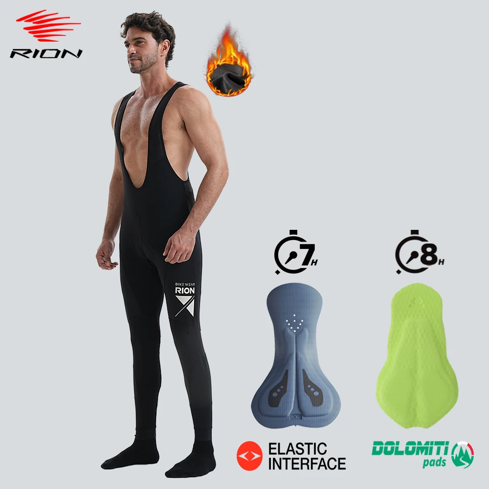RION велосипедные брюки для мужчин и женщин зимние термовелосипедные колготки MTB