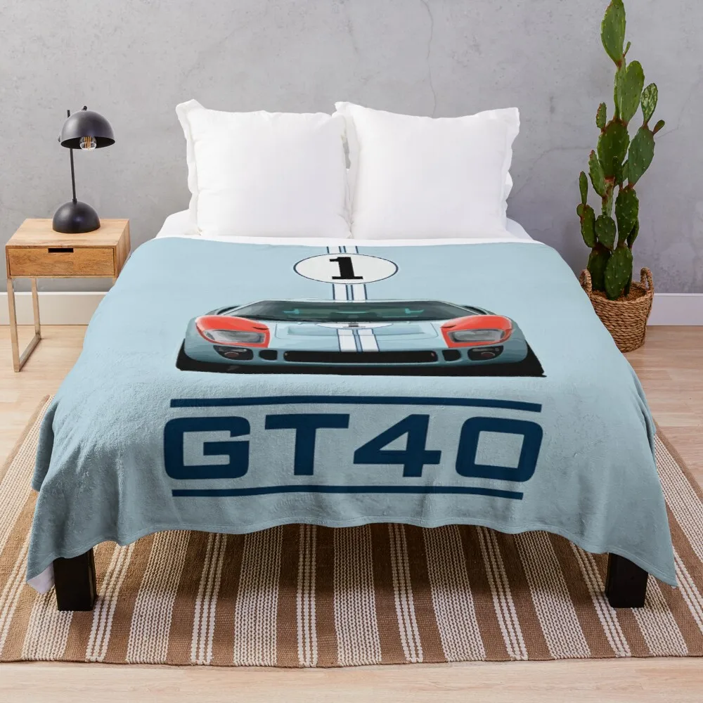 

Ford Shelby American GT40 1966 Throw Blanket Single blanket blanket for baby blanket luxury brand soft plush plaid