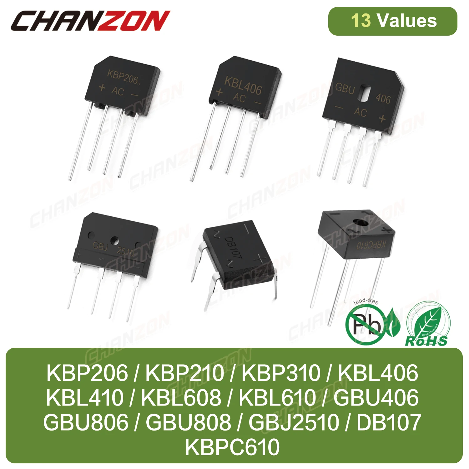KBP206 KBP210 KBP310 KBL406 KBL410 KBL608 KBL610 GBU406 GBU806 GBU808 GBJ2510 DB107 KBPC610 диодный мост выпрямитель 800 в 1000 в