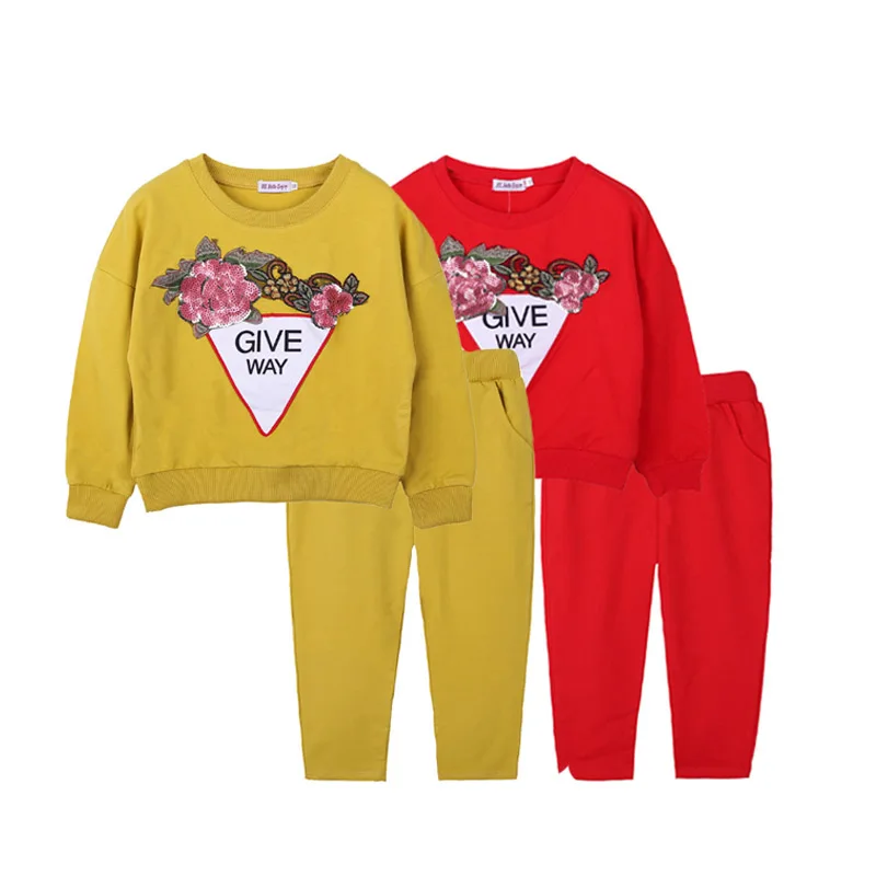 

2pcs Spring Autumn Baby Girls Clothes Outfits Cotton Long Sleeve Tops+Pants Sets Casual Cartoon Print Sweatshirt Kids Clothing