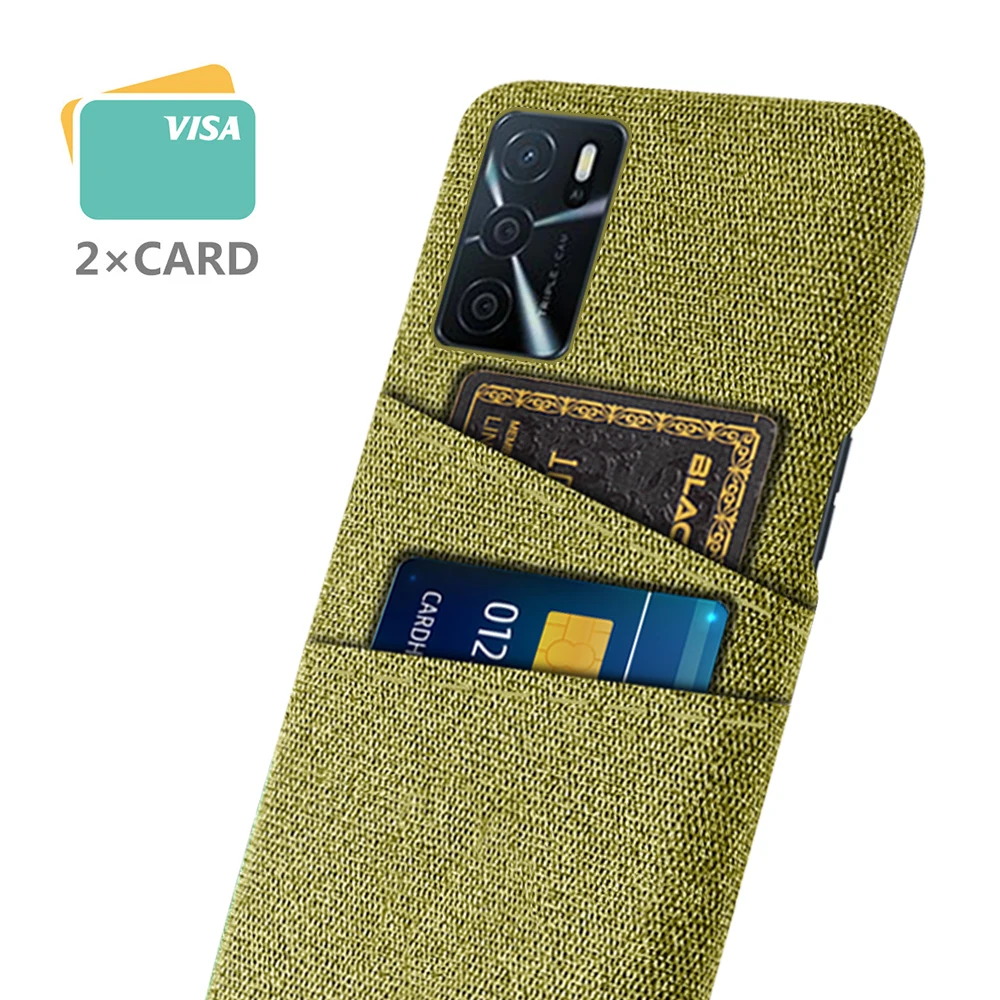 

For Oppo A16s a16 Case 6.52'' Dual Card Fabric Cloth Luxury Business Cover for OPPO A16 2021 A 16 S Phone Cases Fundas Coque