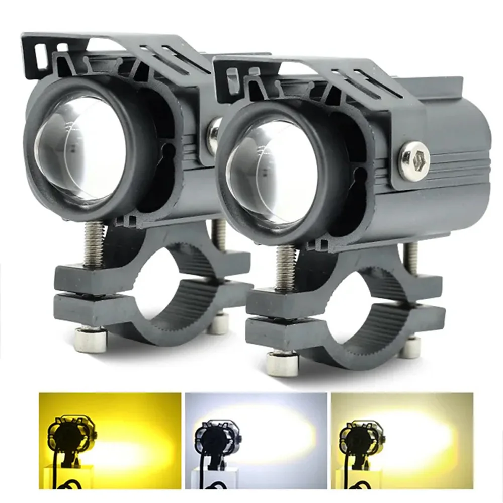 

Motorcycle Led Spotlights Electric Car Modified Hi Lo Bi Led Lens Car LED Headlights Lights 6 PCS 3300 Chips 12V 18W 3000K 6000K