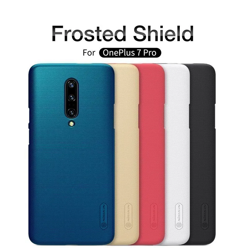 

RYWER для Oneplus 7T Pro Чехол для Oneplus 7 Pro чехол Nillkin Frosted жесткая задняя крышка из ПК для Oneplus 7 7t чехол + подарочный держатель для телефона