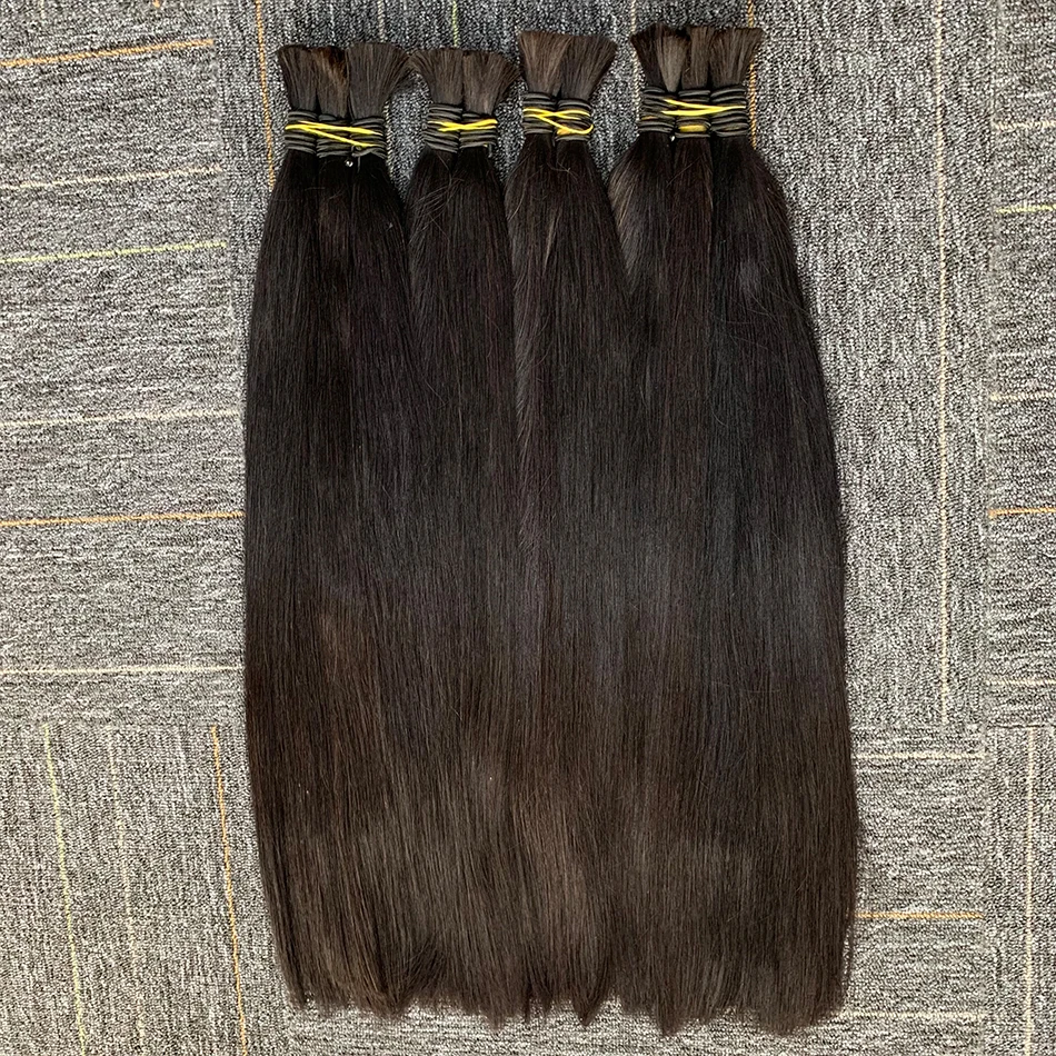 10A девственные 100% натуральные черные прямые человеческие волосы оптом для