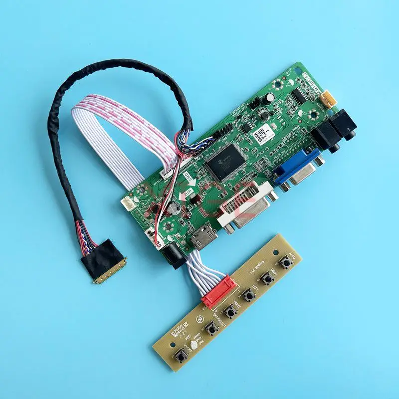 

Controller Driver Board Fit LTN101NT07 LTN101NT08 LVDS 40 Pin DIY Kit Laptop Screen VGA DVI Audio 1024*600 HDMI-Compatible 10.1"