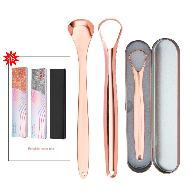 

Tongue Coating Cleaner Tongue Scraper For Halitosis And Oral Odor Oral Cavity Cleaning Stainless Steel Tongue Scraper Personal C