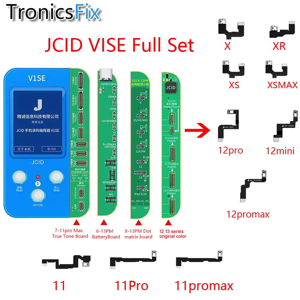 

JC V1SE Dot Matrix Cable for IPhone X-12 Pro Max Dot Projector Read Write Dot Matrix Face ID Repair Flex Cable